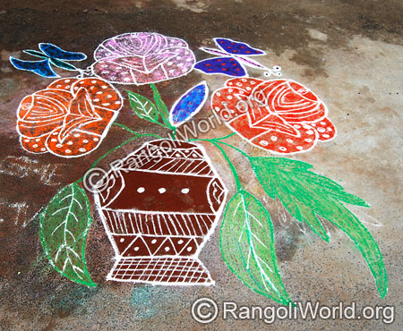 Flowerpot Rangoli